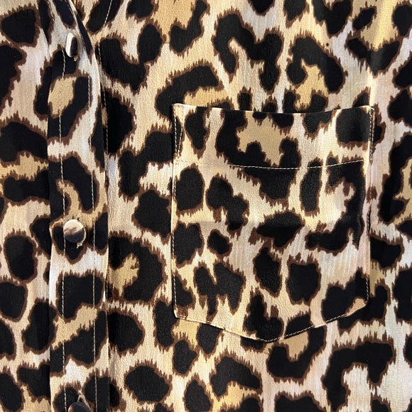 J.Crew animal Print Silk Blouse - Picture 3 of 5